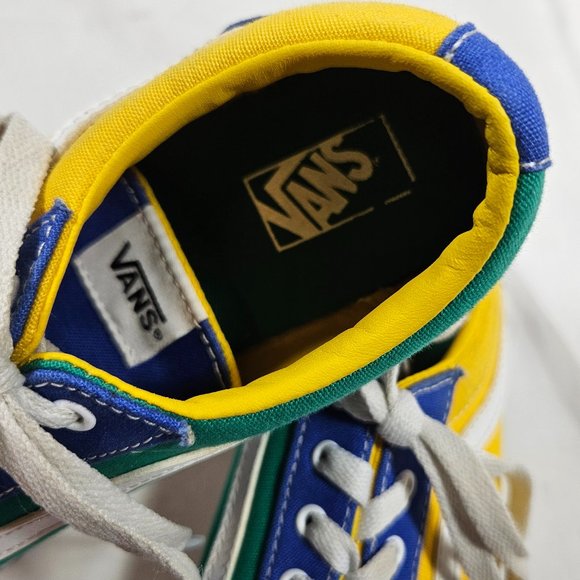 Vans Colorblock Ward Low Checker Tape Multi Color Youth Size 5 Sneakers Skater - Picture 6 of 8